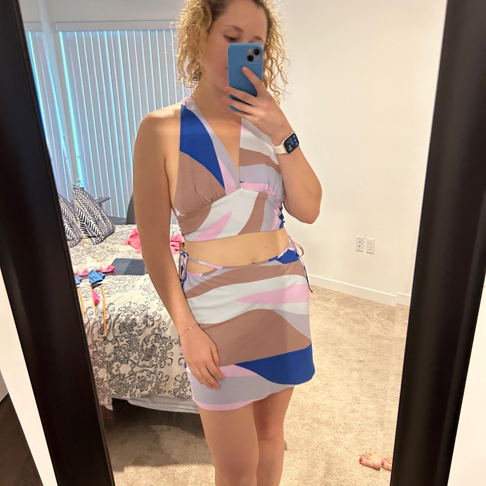NWT Two piece skirt and top set